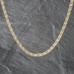 Second Hand 9ct Yellow Gold Fancy Flat Figure Of Eight 18 Inch Chain 41041435