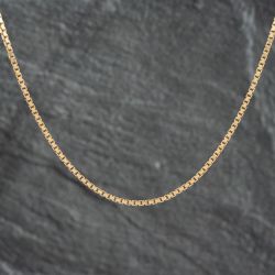 Second Hand 18ct Yellow Gold 15 Inch Box Chain 41041451