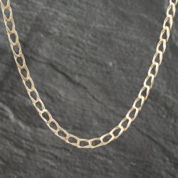 Second Hand 9ct Yellow Gold Square 20 Inch Curb Chain 41041487