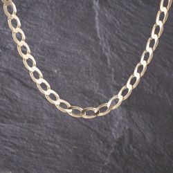 Second Hand 9ct Yellow Gold 22 Inch Curb Chain 41041557