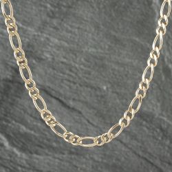 Second Hand 9ct Yellow Gold 18 Inch Figaro Chain 41041560