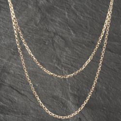 Second Hand Vintage Yellow Gold Guard 61 Inch Belcher Chain 41041579