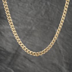 Second Hand 9ct Yellow Gold 17 Inch Curb Chain 41041597
