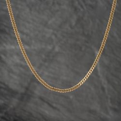 Second Hand 9ct Yellow Gold 18 Inch Curb Chain 41041600