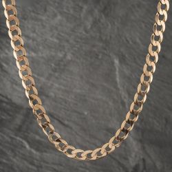 Second Hand 9ct Yellow Gold Heavy 26 Inch Curb Chain 41041606