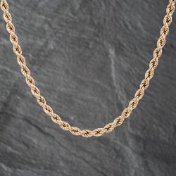 Second Hand 9ct Yellow Gold 24 Inch Rope Chain 41041617