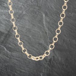 Second Hand 9ct Yellow Gold Patterned Large 22 Inch Belcher Chain 41041645