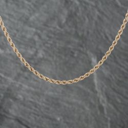 Second Hand 9ct Yellow Gold 17 Inch Rope Chain 41041652