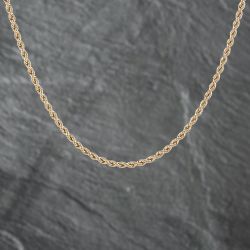 Second Hand 9ct Yellow Gold 18 Inch Rope Chain 41041653