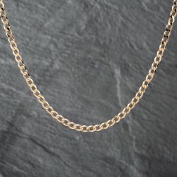 Second Hand 9ct Yellow Gold 18 Inch Curb Chain 41041669