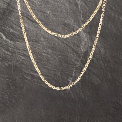 Second Hand Vintage Rose Gold Guard 54 Inch Belcher Chain 41041717