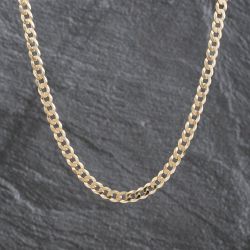 Second Hand 9ct Yellow Gold 20 Inch Curb Chain 41041719