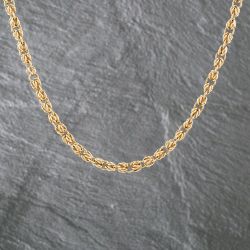 Second Hand 9ct Yellow Gold 17 Inch Byzantine Chain 41041732