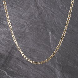Second Hand 9ct Yellow Gold 24 Inch Curb Chain 41041759