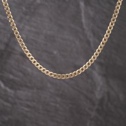 Second Hand 9ct Yellow Gold 18 Inch Curb Chain 41041765