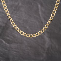 Second Hand 9ct Yellow Gold 18 Inch Curb Chain 41041767