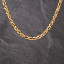 Second Hand 9ct Yellow Gold 20 Inch Rope Chain 41041770