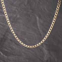 Second Hand 9ct Yellow Gold 18 Inch Curb Chain 41041777
