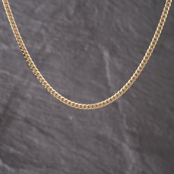 Second Hand 9ct Yellow Gold 16 Inch Curb Chain 41041779