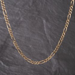 Second Hand 9ct Yellow Gold 21 Inch Figaro Chain 41041780