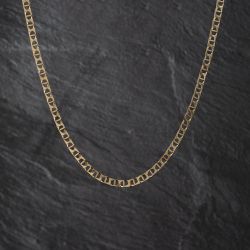 Second Hand 9ct Yellow Gold Square 23 Inch Curb Chain 41041792