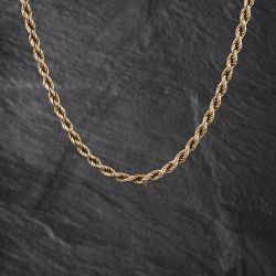 Second Hand 9ct Yellow Gold 19 Inch Rope Chain 41041793