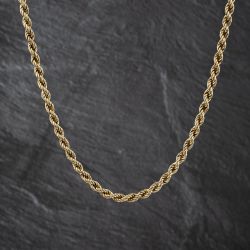 Second Hand 9ct Yellow Gold 21 Inch Rope Chain 41041796