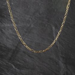 Second Hand 9ct Yellow Gold 23 Inch Figaro Chain 41041805
