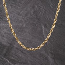 Second Hand 9ct Yellow Gold 20 Inch Double Curb Chain 41041806