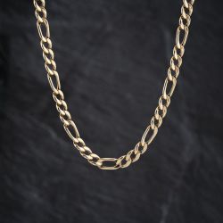 Second Hand 9ct Yellow Gold 22 Inch Figaro Chain 41041834