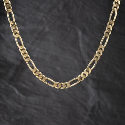 Second Hand 9ct Yellow Gold 18 Inch Figaro Chain 41041844