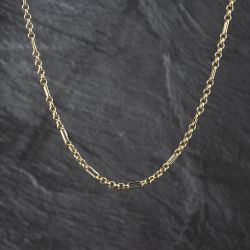 Second Hand 9ct Yellow Gold Seven Plus One Link 24 Inch Belcher Chain 41041878