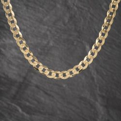 Second Hand 9ct Yellow Gold 18 Inch Curb Chain 41041905