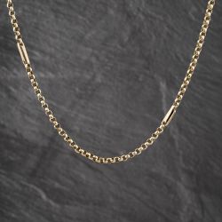 Second Hand Vintage Yellow Gold Guard 58 Inch Belcher Chain 41041910