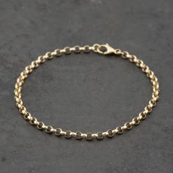 Second Hand 9ct Yellow Gold 7.5 Inch Belcher Chain Bracelet 41061280