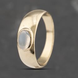 Second Hand 9ct Yellow Gold Moonstone Oval Dress Ring 41103520