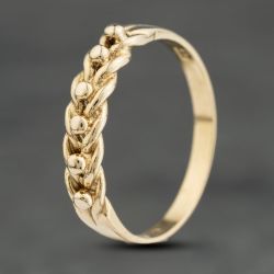 Second Hand 9ct Yellow Gold 1 Row Keeper Ring 41104019