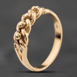 Second Hand 9ct Yellow Gold One Row Keeper Ring 41104237