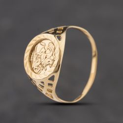 Second Hand Yellow Gold St George Signet Ring 41104315