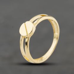 Second Hand 9ct Yellow Gold Screw Head Dress Ring 41104450