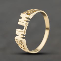 Second Hand 9ct Yellow Gold Mum Dress Ring 41104453