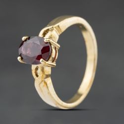 Second Hand 9ct Yellow Gold Tourmaline Oval Dress Ring 41104496
