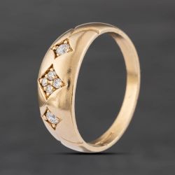 Second Hand 9ct White Gold Cubic Zirconia Signet Ring 41104902