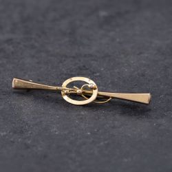 Second Hand Vintage Yellow Gold Bar Brooch 41131072