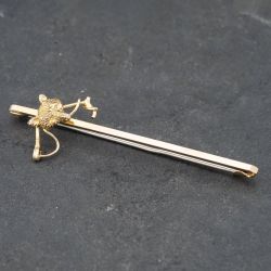 Second Hand Vintage Yellow Gold Fox Bar Brooch 41131116