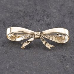 Second Hand 9ct Yellow Gold Bow Brooch 41131161