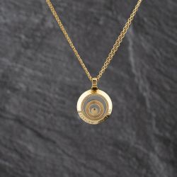 Second Hand Chopard 18ct Yellow Gold 0.07ct Diamond Happy Spirit Pendant & 16 Inch Trace Chain 41143351