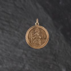 Second Hand 9ct Rose Gold St Christopher Loose Pendant 41143417