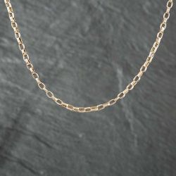 Second Hand Vintage Yellow Gold Oval 18 Inch Belcher Chain 41161007