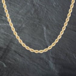 Second Hand 9ct Yellow Gold 18 Inch Rope Chain 41161259